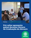 Pró-reitor apresenta painel durante Câmara de Graduação da Abruem Pró-reitor apresenta painel durante Câmara de Graduação da Abruem