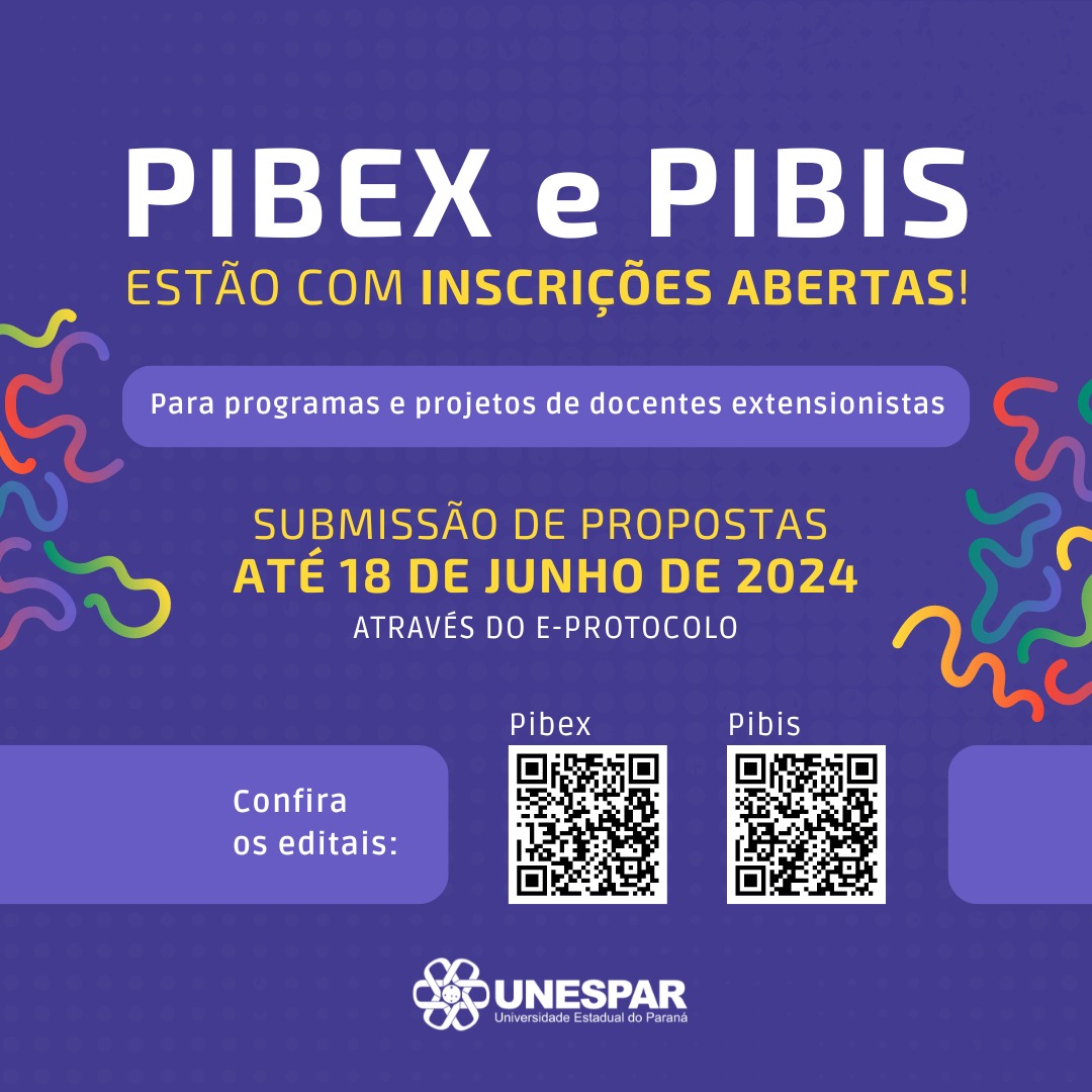 Proec lança editais para submissão de propostas e concessão de bolsas Pibis e Pibex