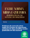 Professor do curso de Letras Inglês do Campus de Apucarana participa de obra científica recém-publicada em IES nacional