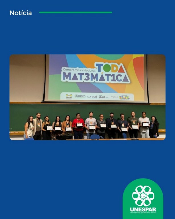Professor do campus de Apucarana é premiado em Seminário Nacional de Matemática no IMPA