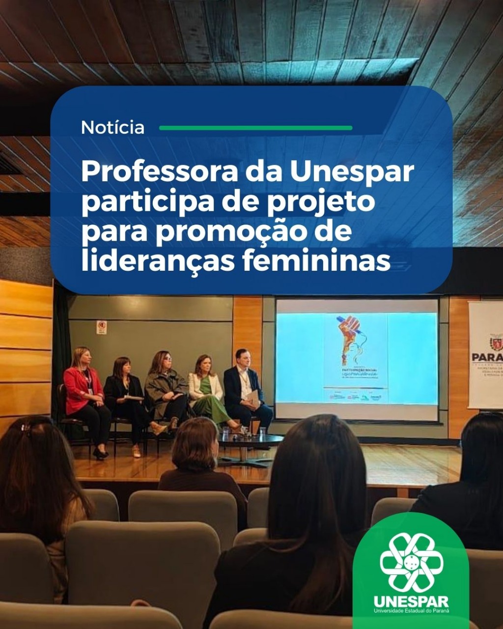Professora da Unespar participa de projeto para promoção de lideranças femininas