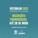 Prorrogadas até o dia 28 de maio as inscrições para o Vestibular dos novos cursos tecnológicos da Unespar em Loanda