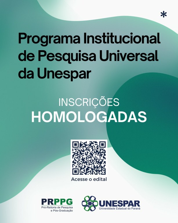 PRPPG divulga homologação de inscrições para Programa Institucional de Pesquisa Universal