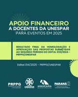 Unespar divulga resultado de apoio financeiro a docentes para eventos técnico-científicos. Fomento totaliza R$ 242 mil, distribuídos em quatro períodos.