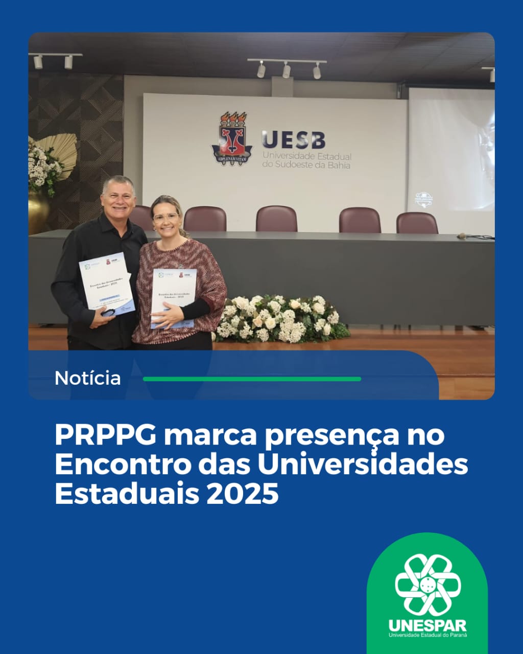 PRPPG marca presença no Encontro das Universidades Estaduais 2025