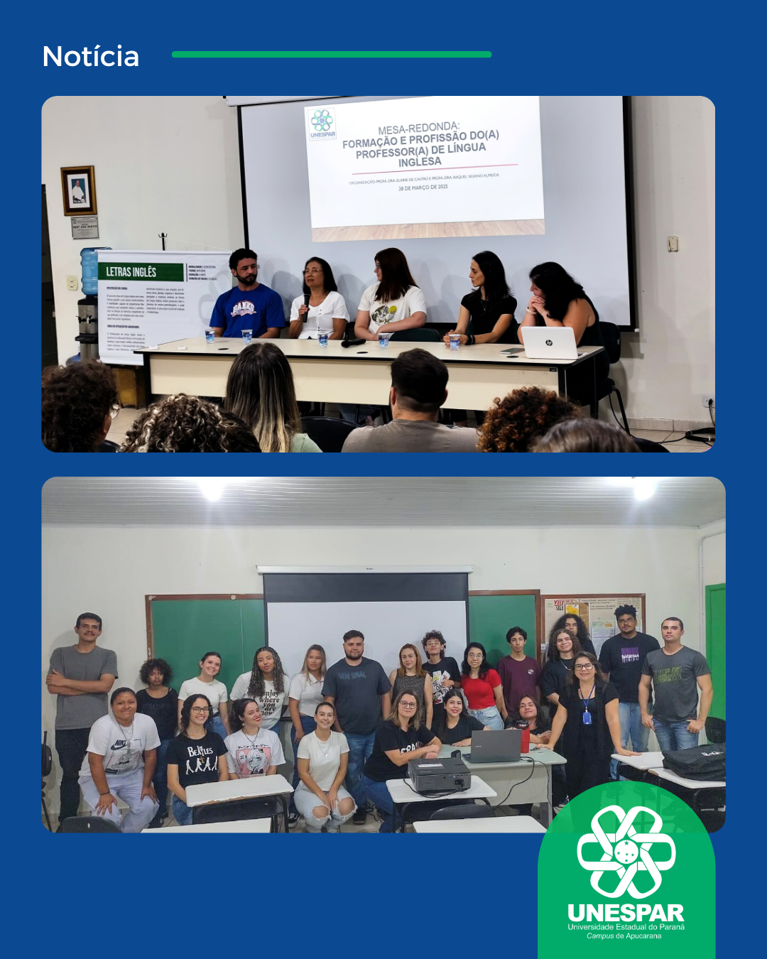 Recepção de Acadêmicos e Ingressantes do Curso de Letras Inglês 2025