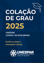 RETIFICAÇÃO – Datas da Colação de Grau 2025