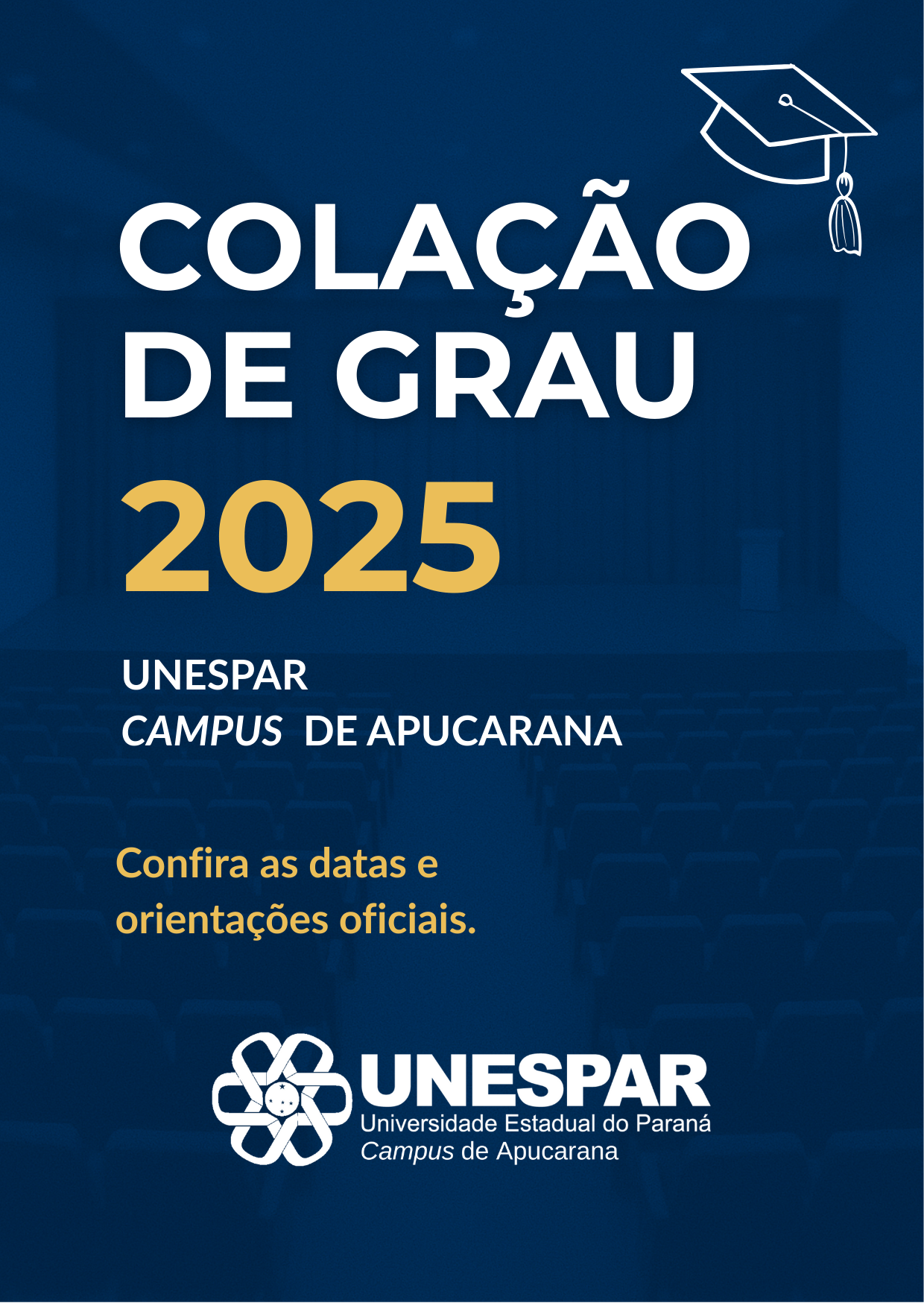 RETIFICAÇÃO – Datas da Colação de Grau 2025
