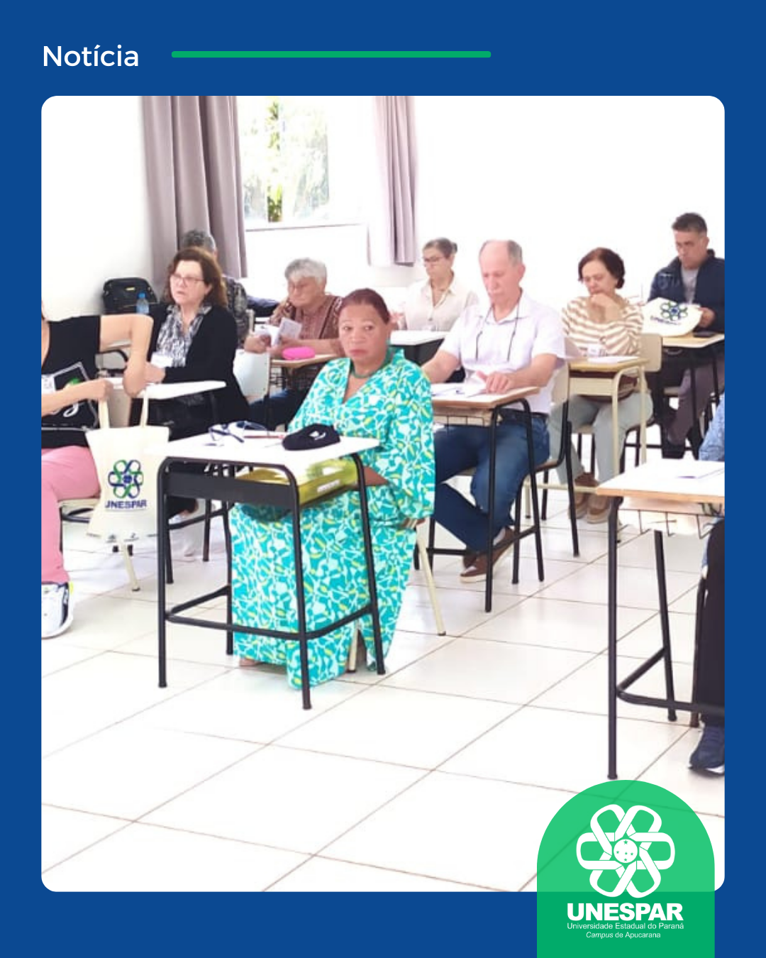 Secretária de Assistência Social de Apucarana prestigia a Universidade Aberta à Pessoa Idosa