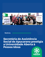 Secretária Fabíola Carrero dá  as boas-vindas à primeira turma da UNAPI- Apucarana