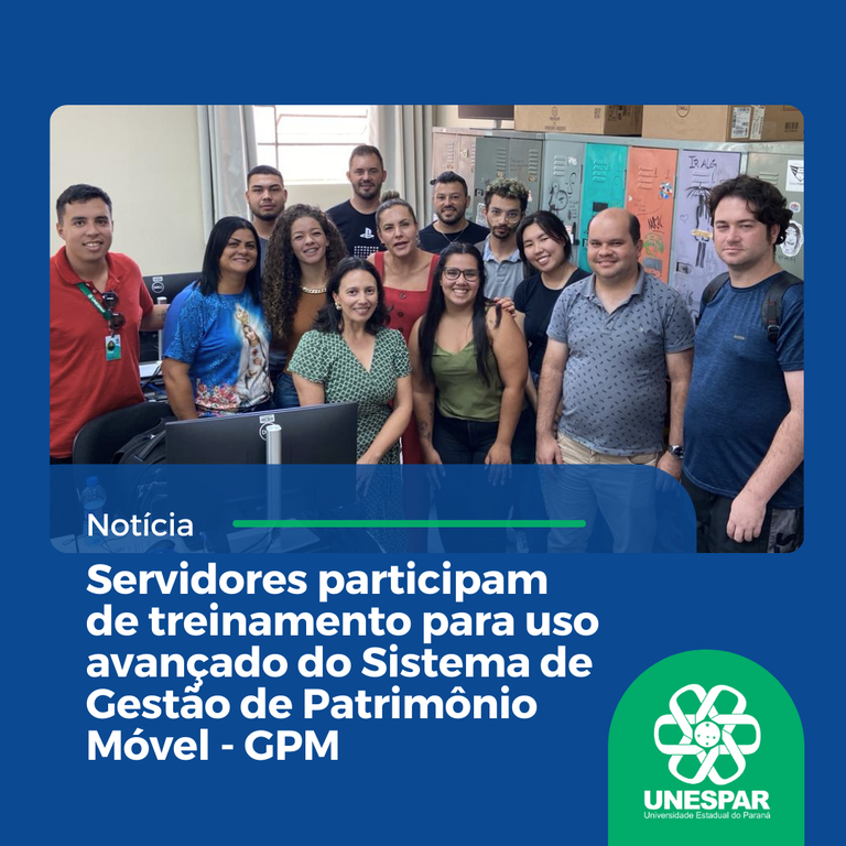 Servidores participam de treinamento para uso avançado do Sistema de Gestão de Patrimônio Móvel