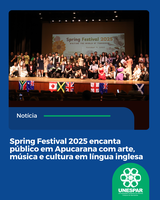 Evento promovido pelo curso de Letras Inglês da Unespar – Campus de Apucarana reuniu apresentações teatrais, musicais, poéticas e visuais em uma noite de celebração à língua inglesa