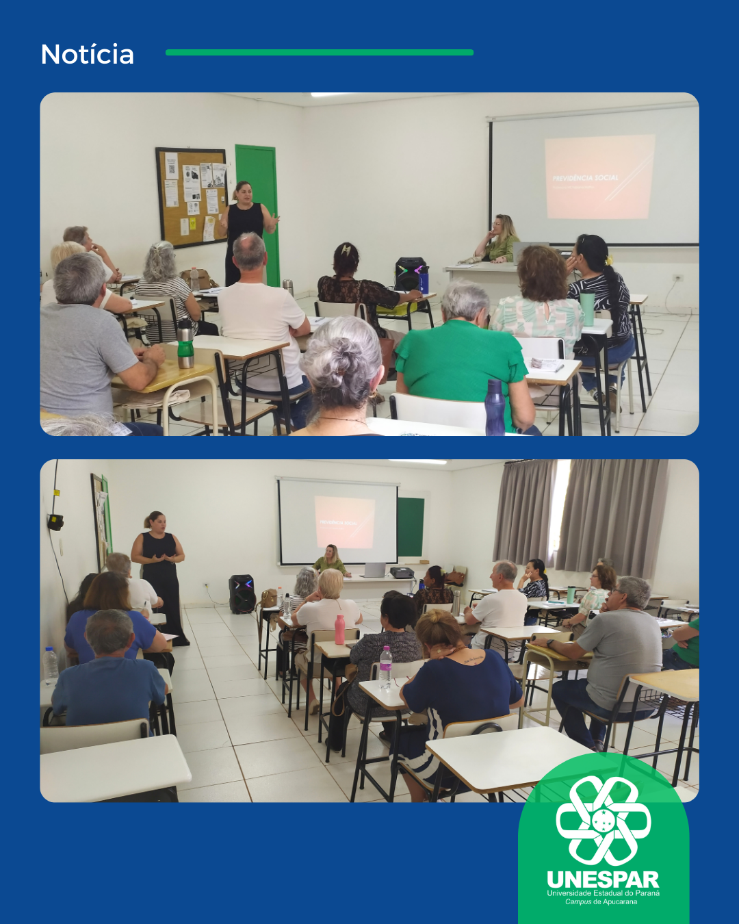 UNAPI promove minicurso “A pessoa Idosa e a Previdência Social: muito além da aposentadoria”