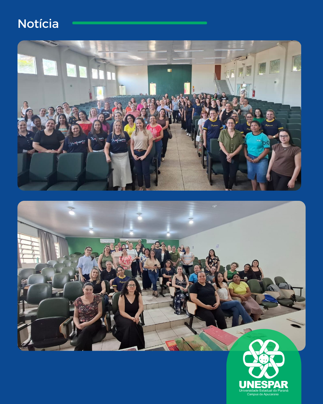 Unespar – Campus de Apucarana promove formação sobre Educação Ambiental e Literatura Afro-Indígena a professores da rede municipal de Apucarana