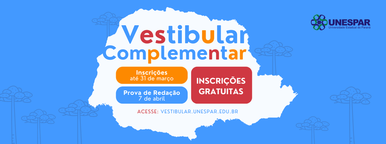 Unespar abre inscrições para Vestibular Complementar 2024