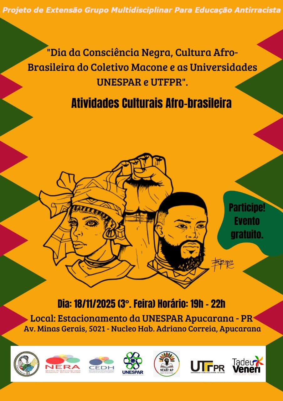 Unespar Apucarana recebe apresentação da cultura afro-brasileira com Coletivo Macone e NEAB/UTFPR