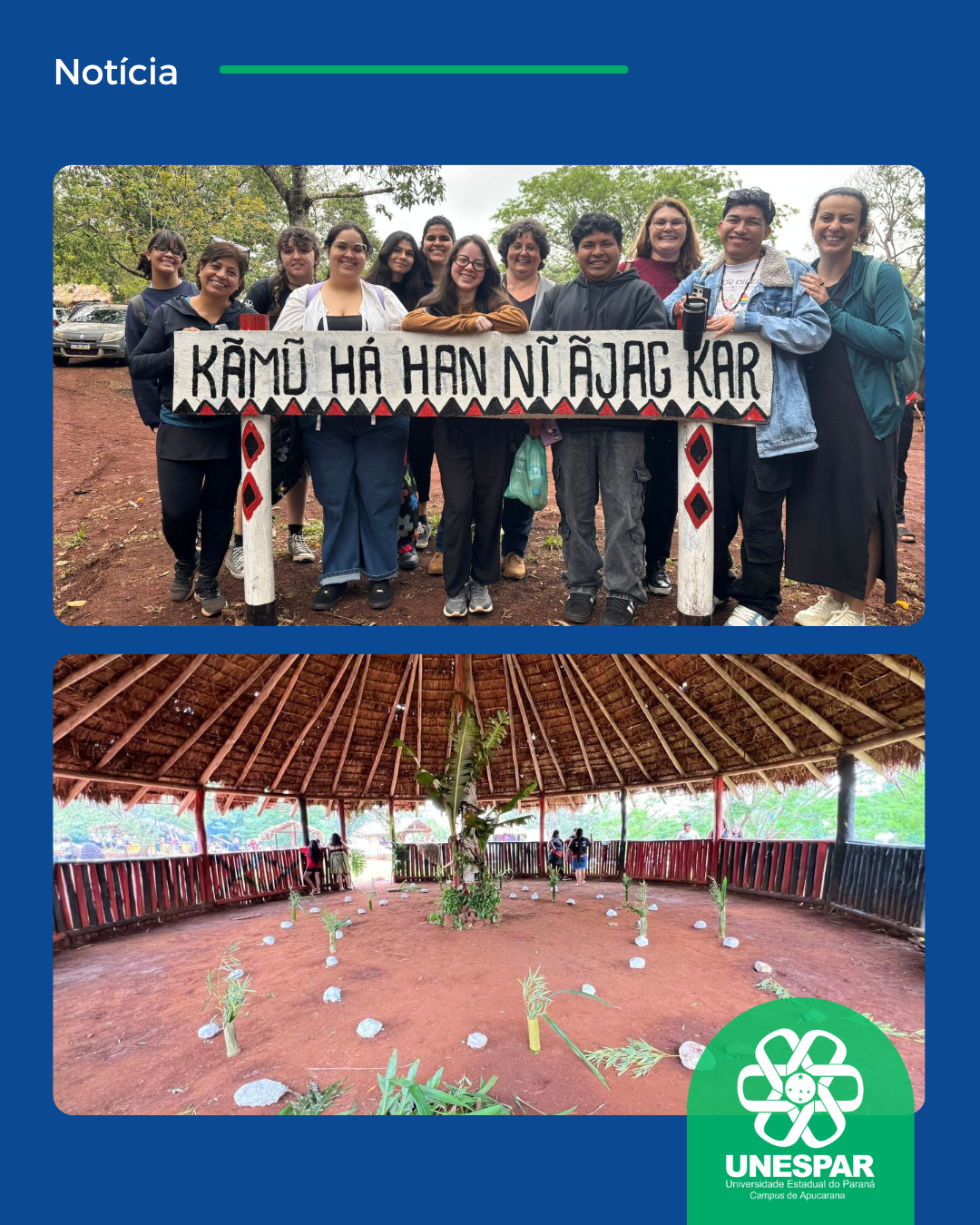 Unespar campus Apucarana participa da Festa do Ēmī do povo Kaingang em São Jerônimo da Serra (PR)