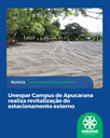 Unespar Campus de Apucarana realiza revitalização do estacionamento externo