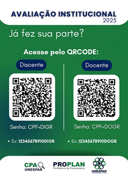Unespar convida docentes e discentes a participarem da Avaliação institucional