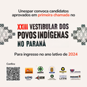 Unespar convoca candidatos aprovados em primeira chamada no XXIII Vestibular dos Povos Indígenas no Paraná