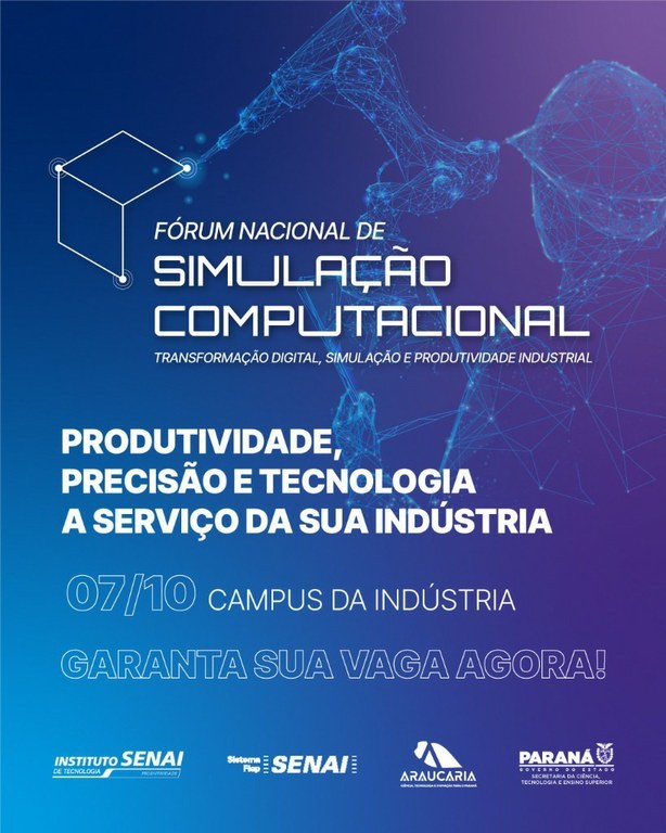 Unespar coorganiza Fórum Nacional de Simulação Computacional, em parceria com Senai