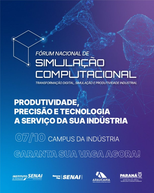 Unespar coorganiza Fórum Nacional de Simulação Computacional, em parceria com Senai