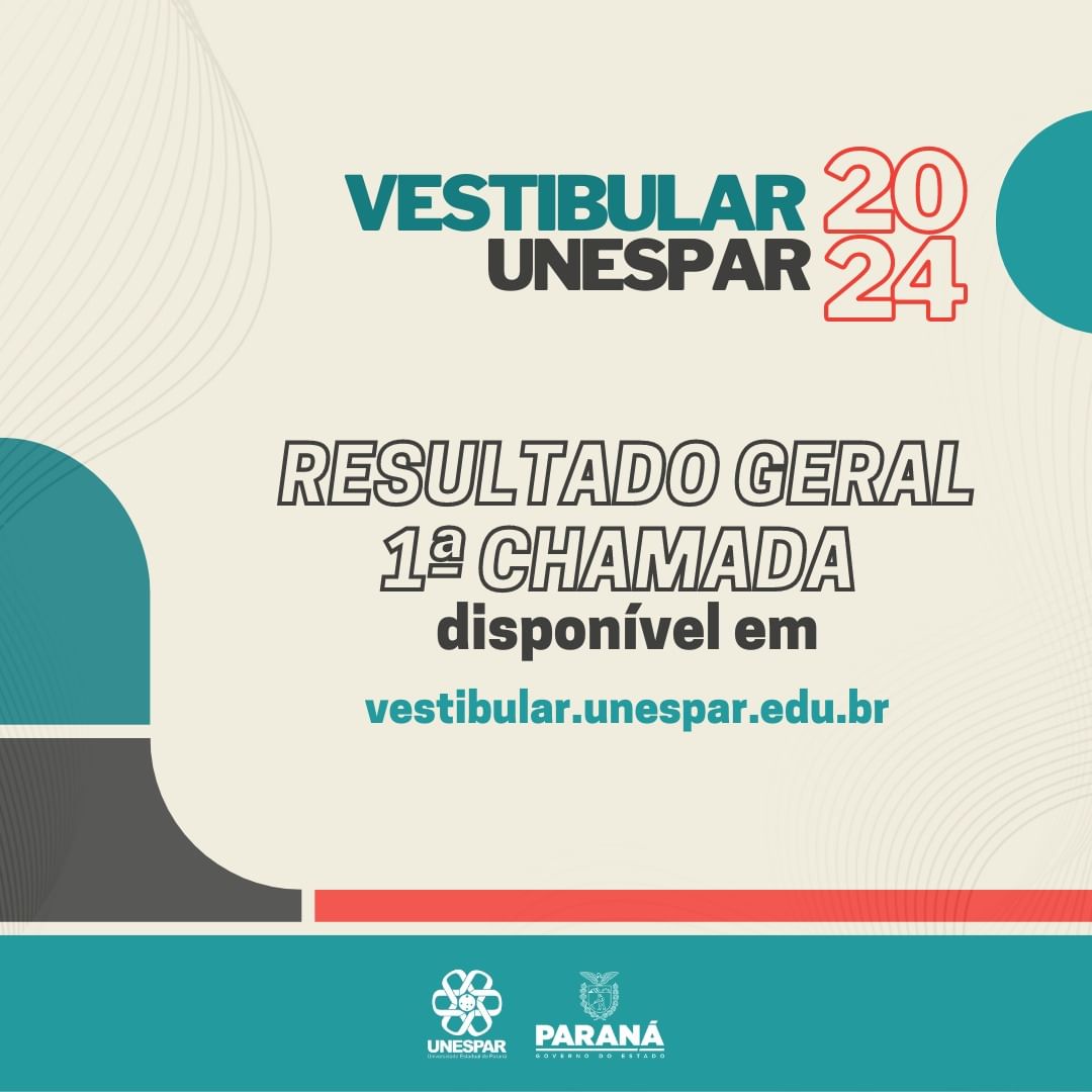 Unespar divulga resultado do Vestibular 2024