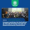 Unespar participa do Hackathon do Decade Of Action focado em Desenvolvimento Sustentável