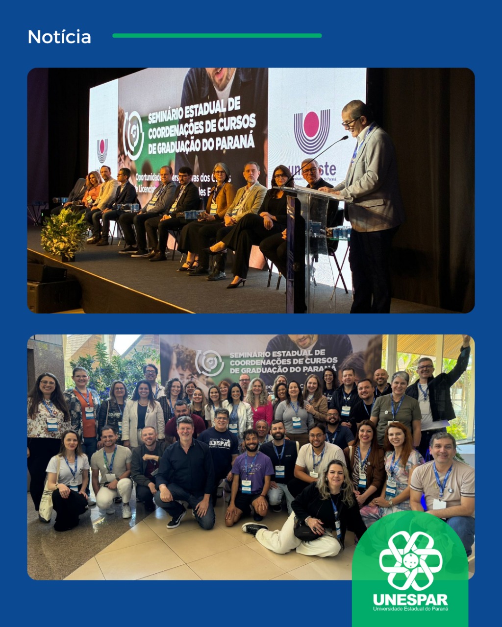 Unespar participa do Seminário Estadual de Coordenações de Cursos de Graduação do Paraná