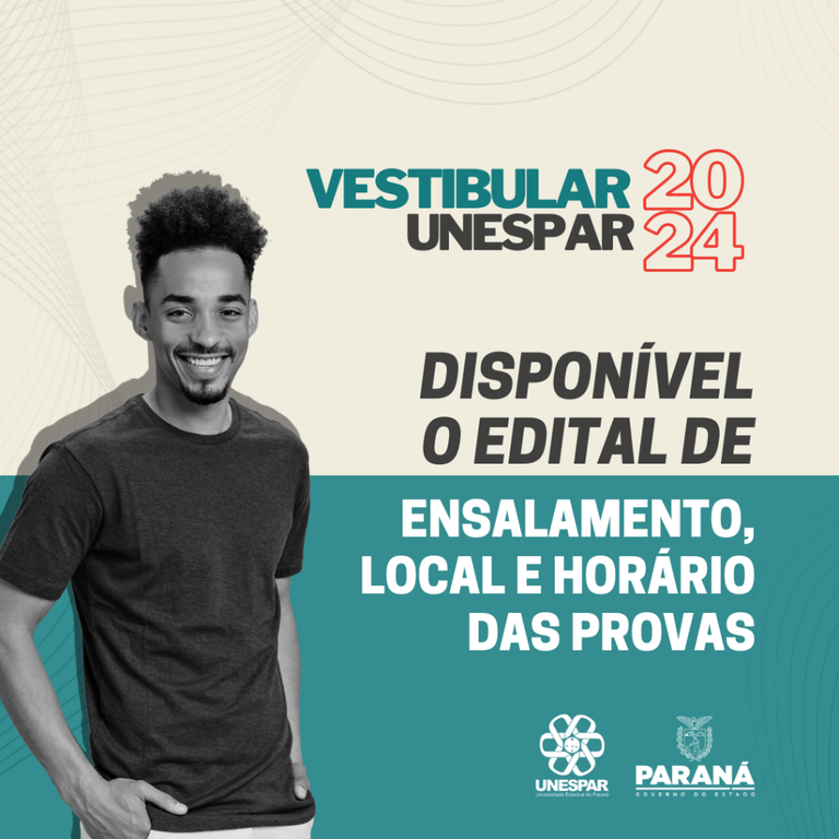 UNESPAR PUBLICA EDITAL DE ENSALAMENTO PARA VESTIBULAR 2024