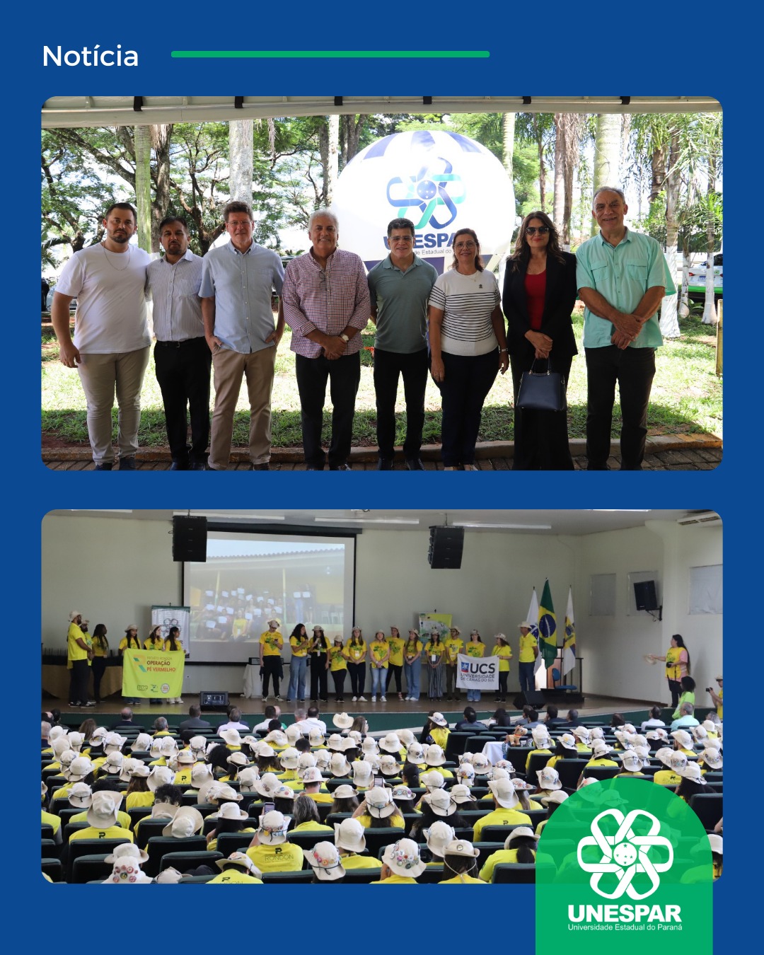 Unespar sedia encerramento do Projeto Rondon - Operação Pé Vermelho, que diplomou mais de 250 voluntários