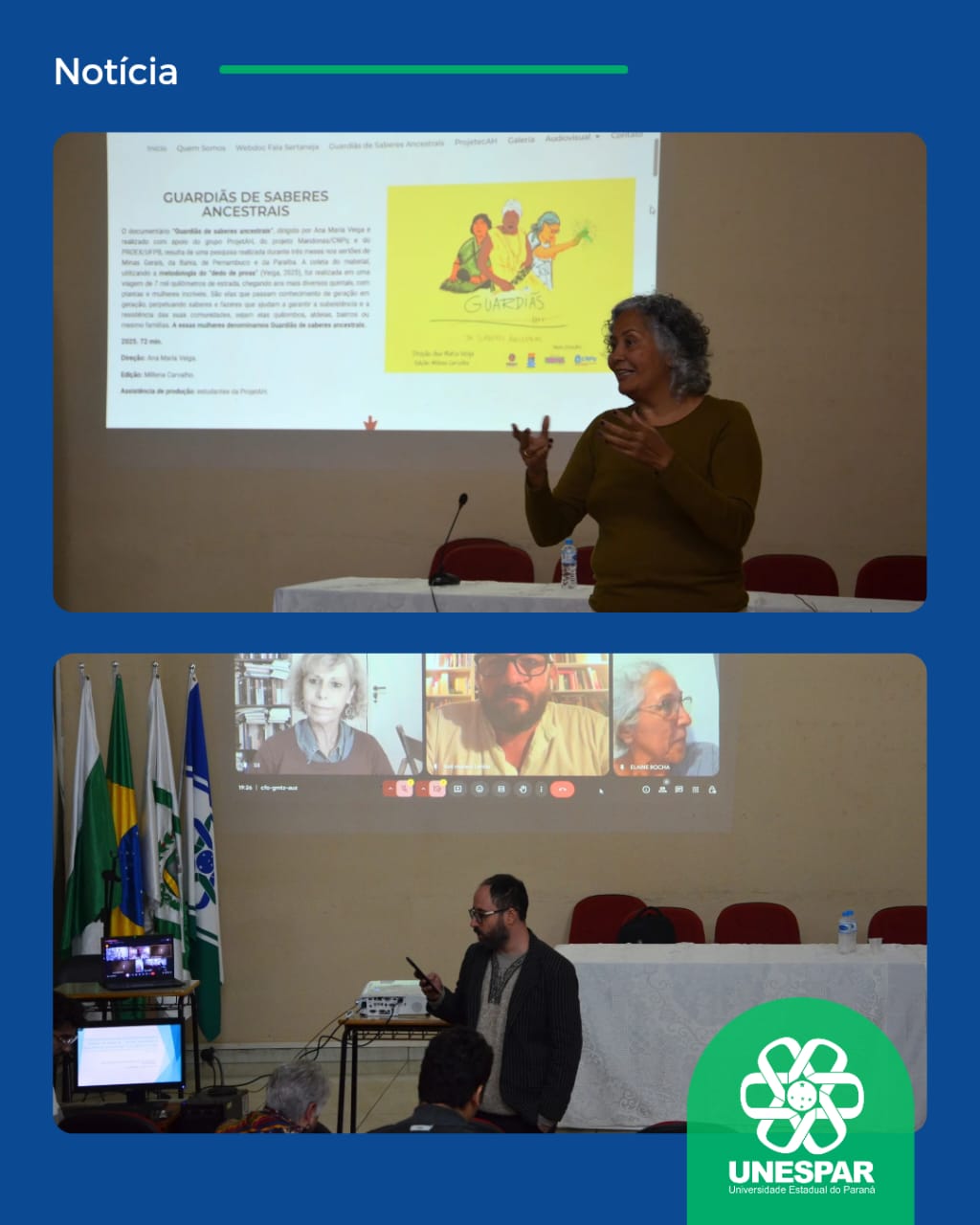 Unespar sedia IV Colóquio Internacional de Direitos Humanos e Políticas de Memória