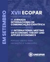 Unespar vai realizar XVII Ecopar e eventos internacionais de Economia em setembro Unespar vai realizar XVII Ecopar e eventos internacionais de Economia em setembro