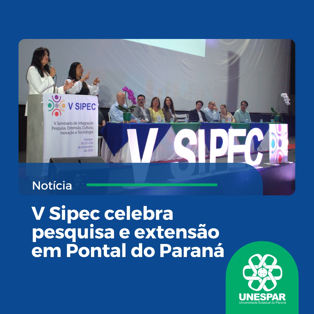 V Sipec celebra pesquisa e extensão em Pontal do Paraná