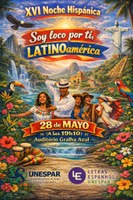 Evento promovido pelo curso de Letras Espanhol terá apresentações culturais, comidas típicas e certificação de 4 horas com o tema “Soy loco por ti, Latinoamérica”