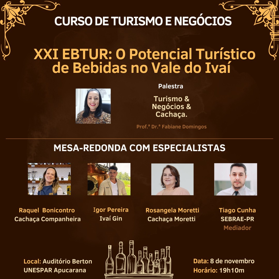 XXI EBTUR: Encontro de Bacharéis em Turismo