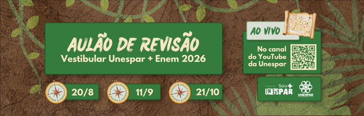 Unespar transmite segundo Aulão Online de Revisão para Vestibular 2027 e Enem, nesta sexta-feira