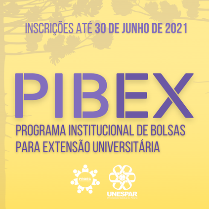 PIBEX e PIBIS estão com inscrições abertas para programas e projetos de docentes extensionistas até o dia 30 de junho